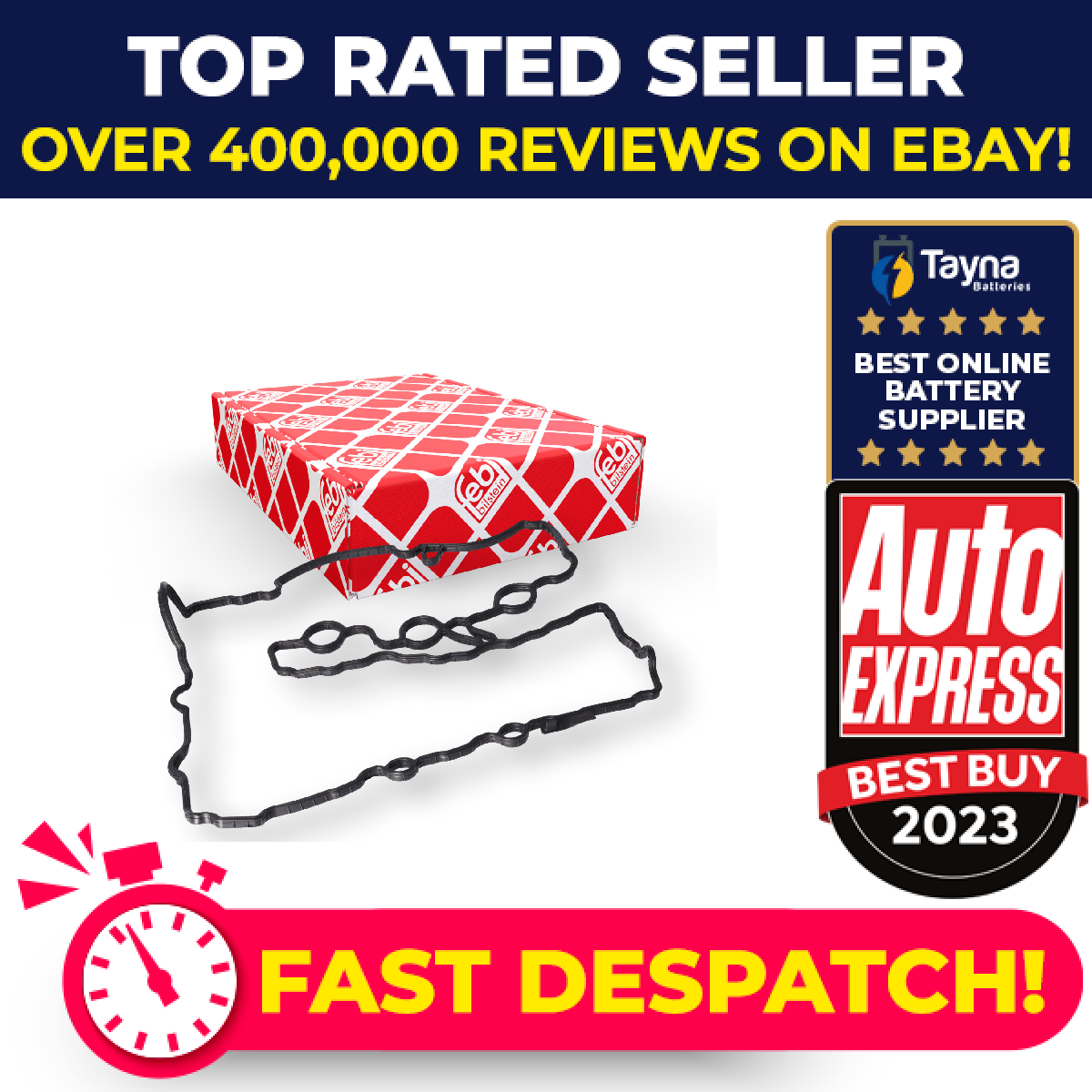 Rocker Cover Gasket fits BMW i8 I12, I15 1.5 14 to 20 B38K15A 11128618515 Febi