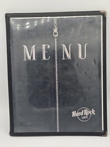 Vintage 2003 Hard Rock Café International Menu