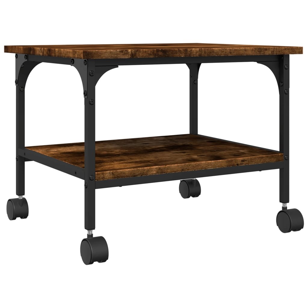 Printer Stand 2-Tier Storage File Organizer Office Engineered Wood vidaXL-image