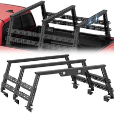 For Tacoma/Tundra/Titan/JT Adjustable16.8-25" High Bed Racks Truck Cargo Carrier