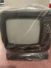 Macy s Vintage Black White Portable Television Receiver Am/Fm Radio. PK-4183