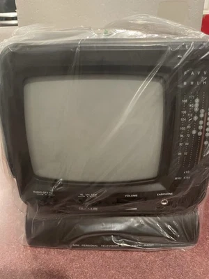 Macy’s Vintage Black & White Portable Television Receiver Am/Fm Radio. PK-4183 - Image 1 of 4