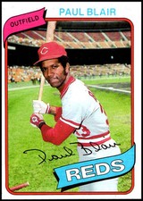1980 Topps #281 Paul Blair - FREE SHIPPING!