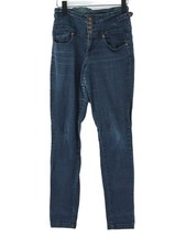 Topshop Women's Jeans W 28 in; L 32 in Blue Cotton with Elastane Skinny
