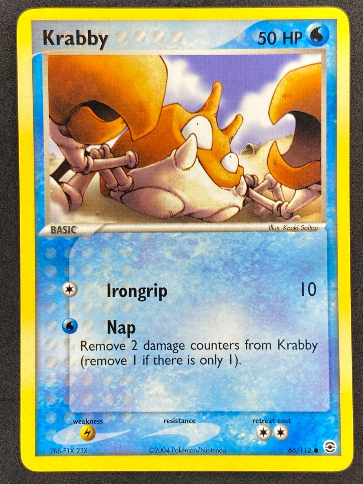 Pokémon Krabby 66/112 RG FireRed & LeafGreen NM