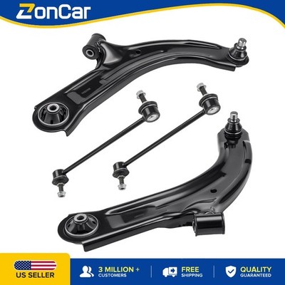 Set of 4 Front Lower Control Arms Sway Bar Links Fits 2007-2011 Nissan Versa