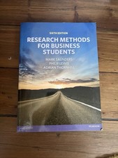 Research Methods for Business Students by Adrian Thornhill, Saunders, Lewis