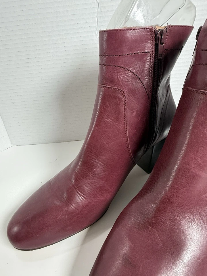 Corso Como Leather Boots Red Burgundy Size 11 M - Image 2 of 4