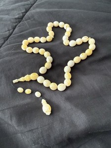 🌟 Elegant Cream “Marble” Tasbih 🌟
