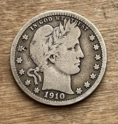 1910 D Barber Quarter free shipping