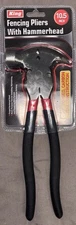 King Fencing Pliers with Hammer Head Forged Steel 10.5 In Hand Tool