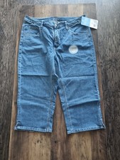 Women's Size 14 Riders By Lee Mid Waist Stretch Capri Pants 5-Pocket