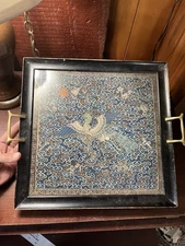 Antique Qing Dynasty - Chinese Official Civil Rank Badge, 19th Century