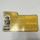 Vintage GIJOE 1988 Night Force crazylegs File card only!!! Crazy legs