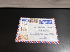 Poland Registered Airmail Cover Warsaw to USA Aviation Stamps R Label 1981