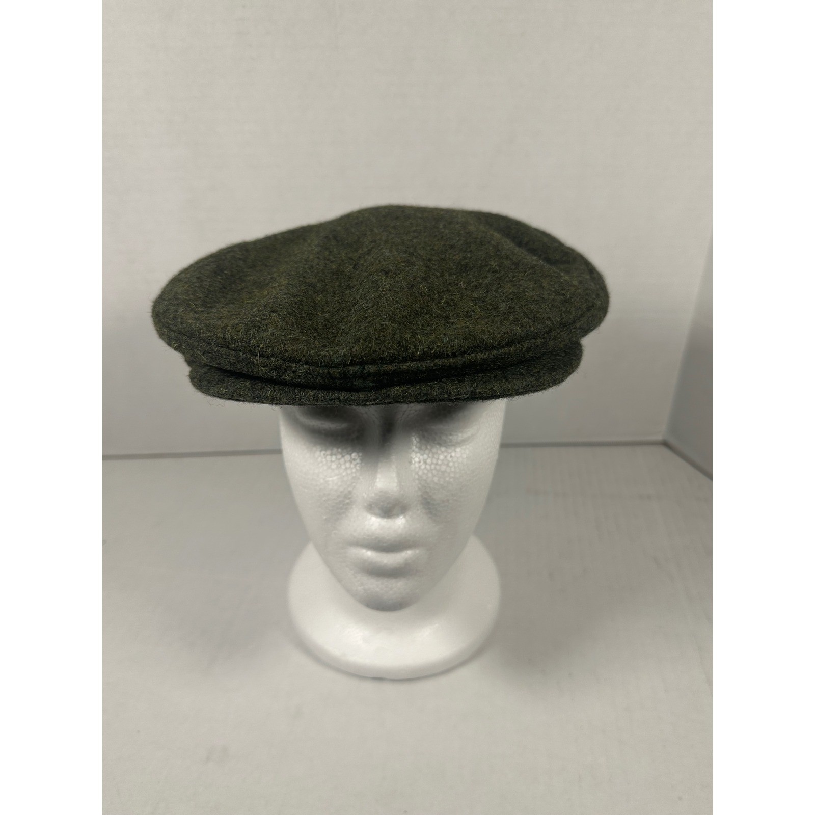 Pendleton Wool Flat Cap Hat Green Size Large Made… - image 1