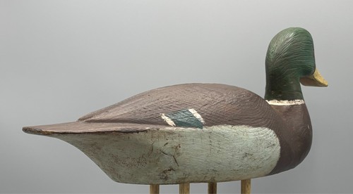 QUÉBEC PEINTURE ORIGINALE VINTAGE LEURRE CANARD COLVERT PAUL-EMILE LACOMBE (1914-2005) - Photo 13/15