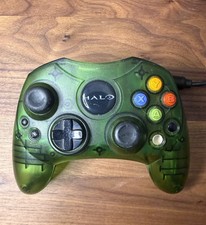 Original Xbox OEM S Type Clear Halo Green Con...