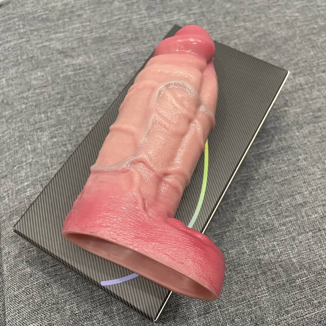 Huge Male Cock Girth Enlarger Enhancer Penis Extension Extender Sheath Sleeve