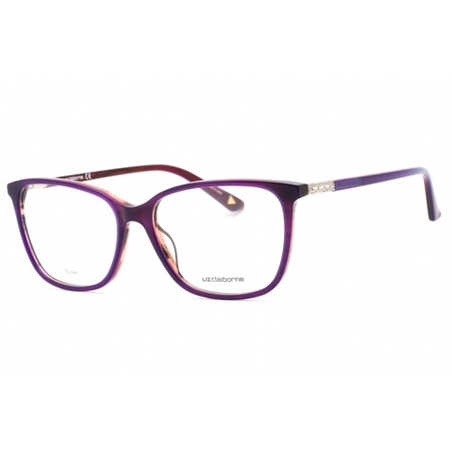 Liz Claiborne Women's Eyeglasses Violet Blue Plastic Cat Eye Frame L 657 V06 - 第 1/2 張圖片