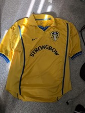 Nike Leeds United 2000-2002 Away Shirt Size Large Yellow