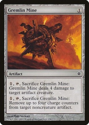 Magic the Gathering MTG Gremlin Mine New Phyrexia NPH 136/175 Common NM/M