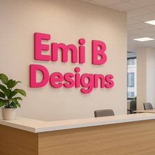 Personalised 3D Printed Letters  Numbers Any Font 1-10 Inch Signs UK