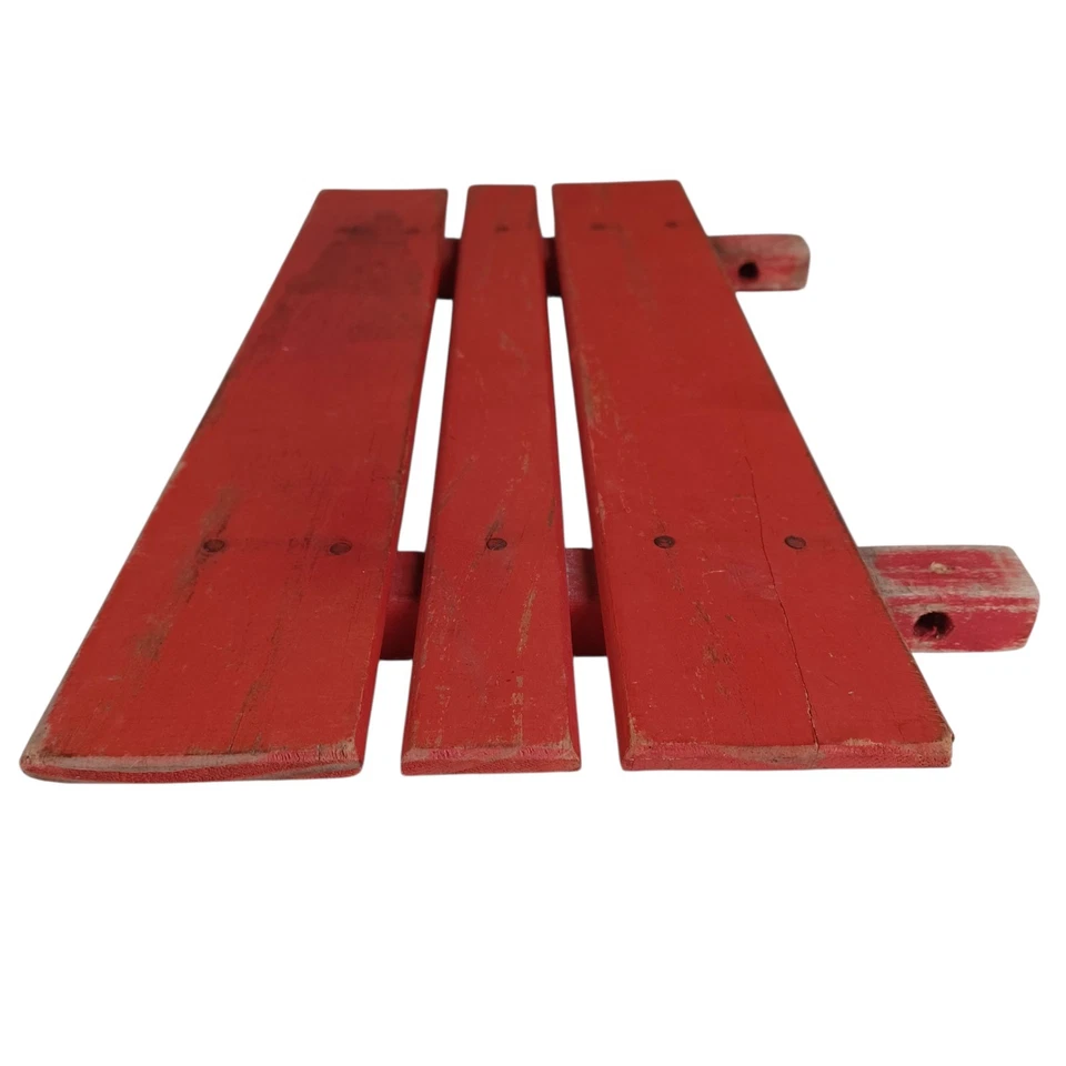 Radio Flyer Town and Country Wagon Panel de listones de riel lateral de madera Foto 4 de 4