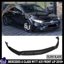 F&Uuml;R MERCEDES A KLASSE W177 REAL A35 STO&szlig;STANGE VORNE SPLITTER LIPPE 2018+