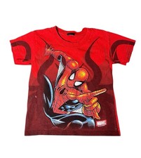 Vintage 2004 Mad Engine Marvel Comics Spider-Man AOP T-Shirt Youth Boy's 6/7