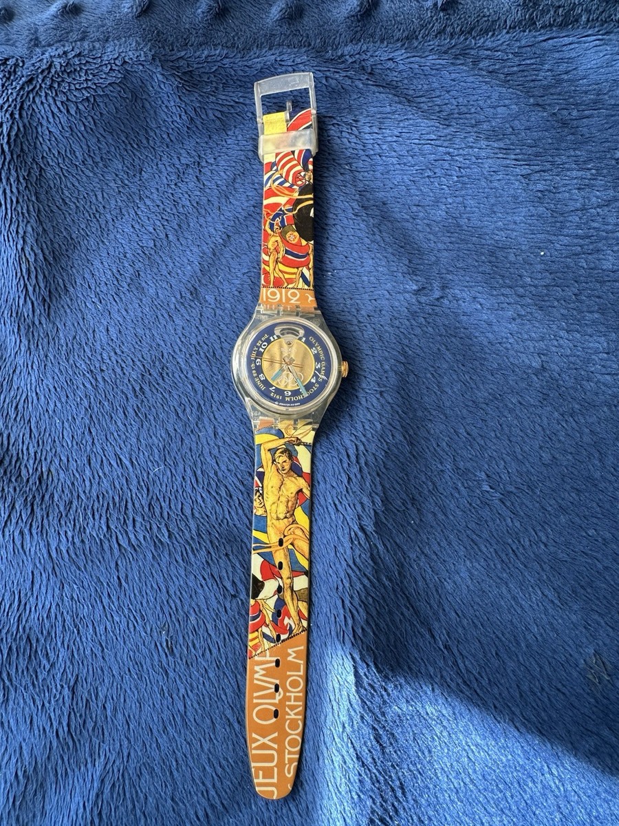 Swatch Automatic Watch 23 Jewels 1994 Olympic Games  display picture 3