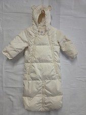 Baby Gap ColdControl Ultra Max Down Bundler 3/6 Months Ivory Puffer Coat Jacket