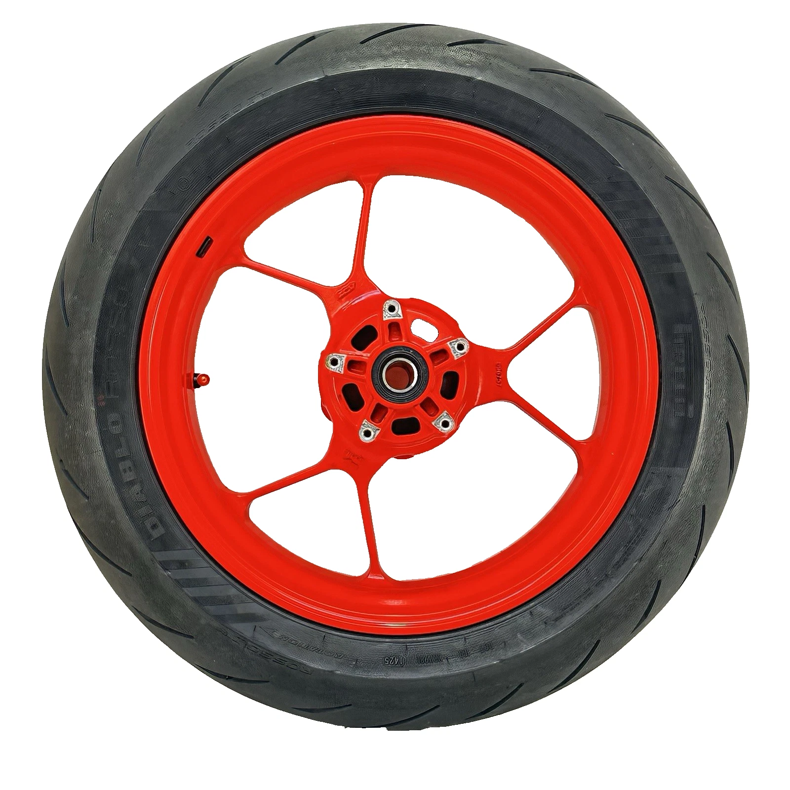 2021 - 2024 APRILIA RSV4 REAR WHEEL RIM BACK TIRE RUBBER HUB RED STOCK OEM