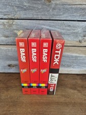 Lot of 3 BASF T160, 1 TDK T120 Blank VHS tapes - New Sealed 4 Total