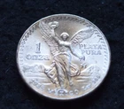 1 troy ounce 1985 Mexican Silver Libertad .999 pure silver. attractive