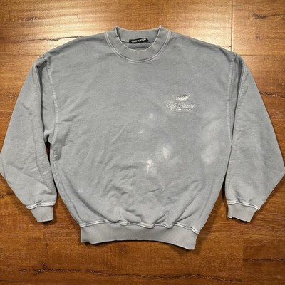 Cole Buxton Oversized Crewneck Sweatshirt Mens M Gray Sweater Relaxed Portugal