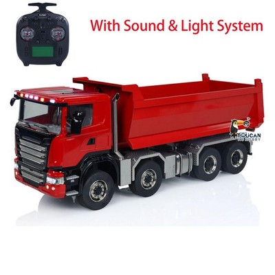 In Stock 1:14 RC Hydraulic Full Dump Truck Roll on Off Dumper Differential Lock
