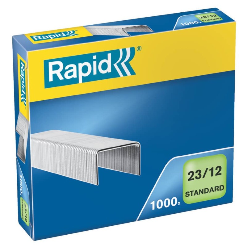 Punti metallici Rapid Standard 23/12 conf. da 1000 - 24869400