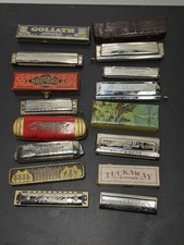 Vtg M. Hohner Marine Band And Echo Harp Harmonica Massive Lot Of 41 Germany