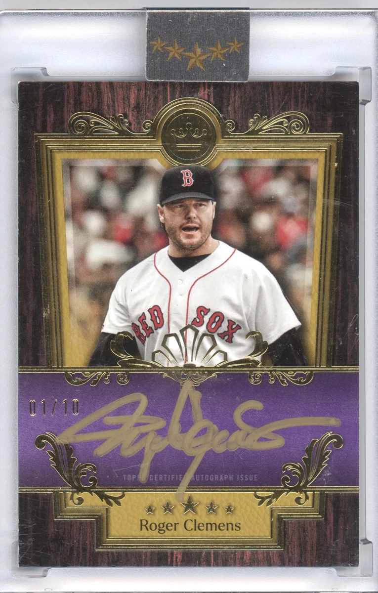 Topps Roger Clemens Baseball Autographed Sports Trading Cards
