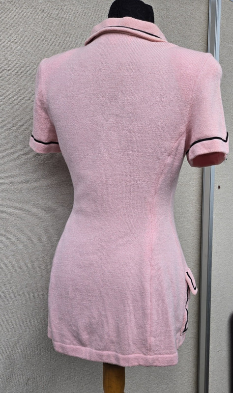 St. John Collection by Marie Gray short sleeve pink knit jacket Sz 4/Sm/S/2