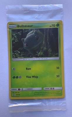 Pokemon TCG Sun & Moon Black Star Promo -  Bulbasaur SM 198 (factory sealed )