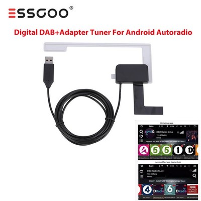 USB Android DAB+Autoradio Adapter Digital Tuner Audio Antenne für Android Stereo
