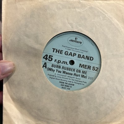THE GAP BAND - Burn Rubber On Me 7  Vinyl Record VG+