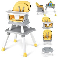 8 in 1 Baby High Chair, Convertible Highchair for Babies and Toddlers/Table