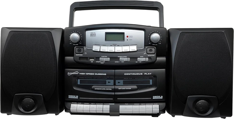 Black Edition Vintage Bluetooth Stereo System Home Music Audio System,CD/MP3 ... - Image 2 of 4