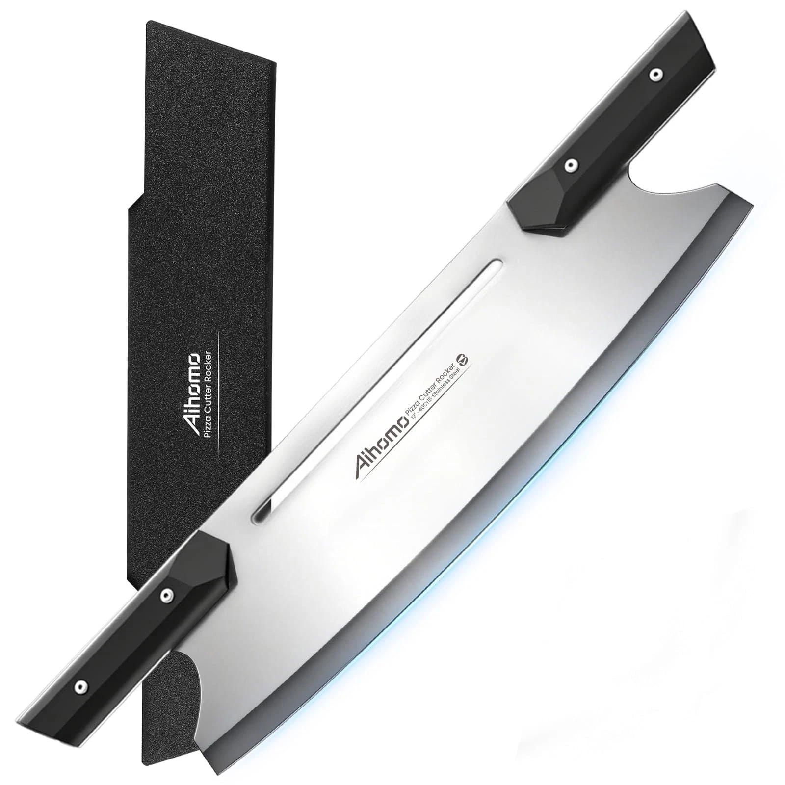 13-Inch Pizza Cutter Rocker Blade, Ultra Sharp 420J1 Japanese Stainless Steel...
Opens in a new wind