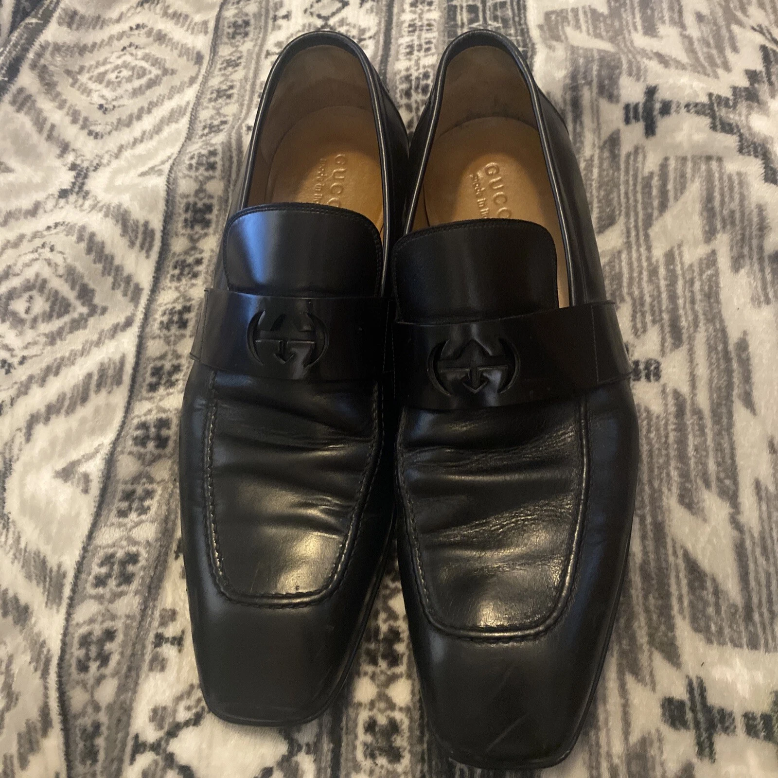 Mocassins Gucci G G noir 233490 taille 12
