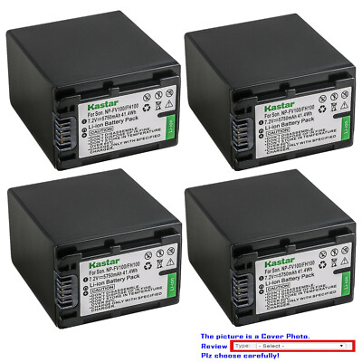 Kastar Replacement Battery for Sony NP-FV100 & Sony FDR-AX33 FDR-AX53 NEX-VG10
