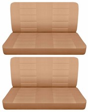Fits 1964 Chevy Ii 100 Nova 4 Door Sedan Front And Rear Bench Seat Covers Tan